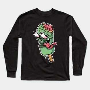 ice cream skull Long Sleeve T-Shirt